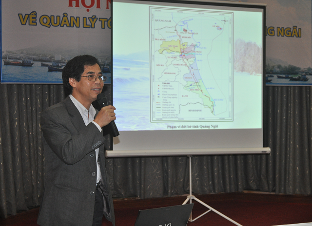 Phó viện trưởng viện Công nghệ môi trường Nguyễn Minh Sơn tại buổi tập huấn