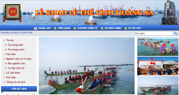 Trang tin của Lễ khao lề thế lính Hoàng Sa