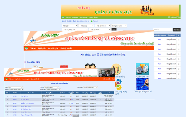 Phần mềm quản lý nhân sự và công việc