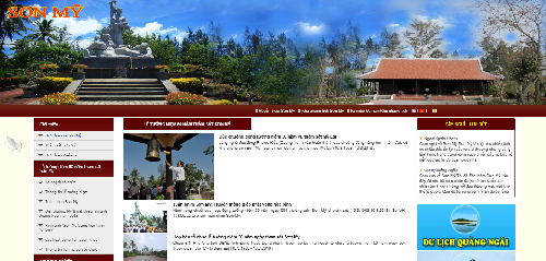 Trang thông tin điện tử về Khu chứng tích Sơn Mỹ đi vào hoạt động