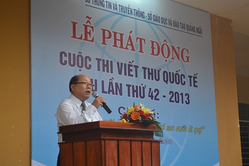 Ông Nguyễn Mạnh Hùng - Giám đốc Sở TT&TT phát biểu tại buổi lễ