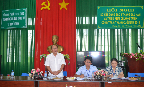 Ông Nguyễn Mạnh Hùng - GĐ Sở TT&TT chỉ đạo tại Hội nghị