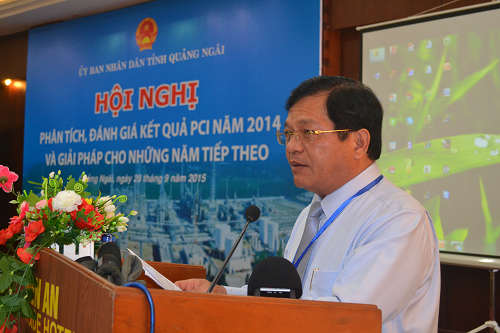 Bí Thư tỉnh ủy, Chủ tịch HĐND tỉnh Lê Viết Chữ phát biểu tại Hội nghị