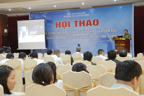 Hội thảo xây dựng chính quyền điện tử và đảm bảo an toàn thông tin trong các cơ quan nhà nước tỉnh Quảng Ngãi
