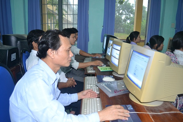 Học viên tham gia lớp tập huấn tại huyện Minh Long